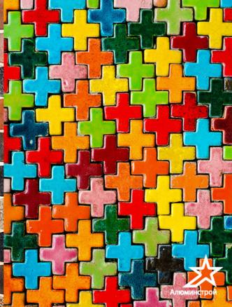 Панель композитная с УФ-печатью AF 505 Пазл Алюминстрой Голд Стар